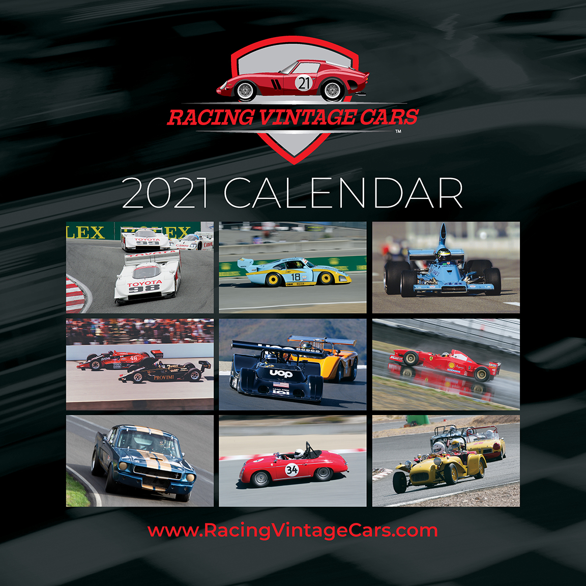 Racing Vintage Cars 2021 CALENDAR Racing Vintage Cars