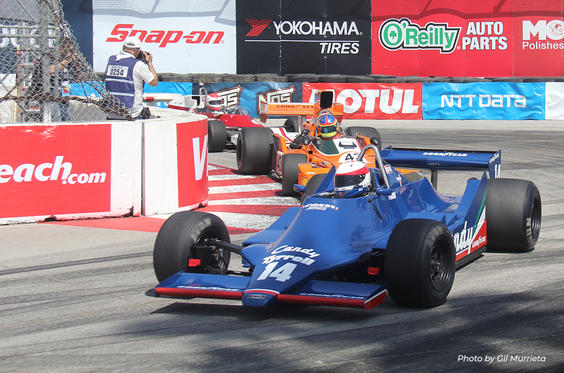 Historic Formula 1 cars blast through the Shoreline hairpin: LBGP 2023 ...